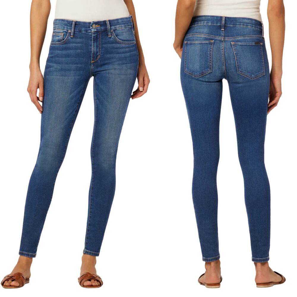 Joe’s Jeans Blue Japanese Denim the Icon Ankle Midrise In Sonoe Raw Cuff Size 28